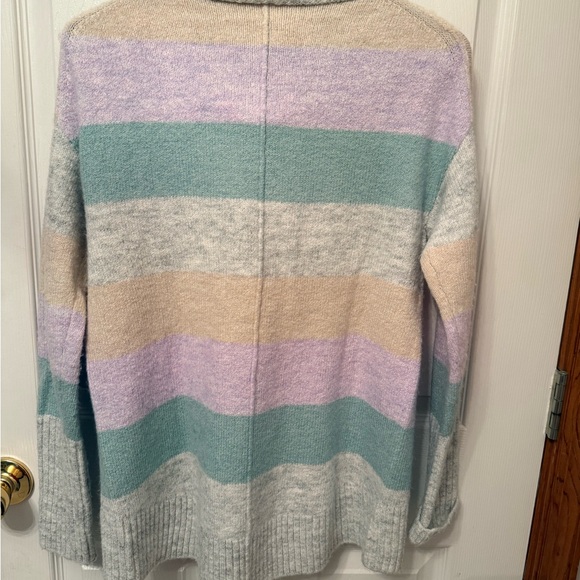 GAP Multicolor Striped Cowl Neck Pullover Sweater Size XS - Picture 7 of 12